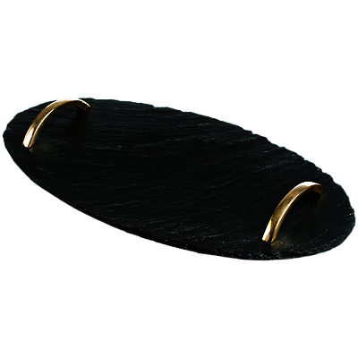 Just Slate Oval Tray